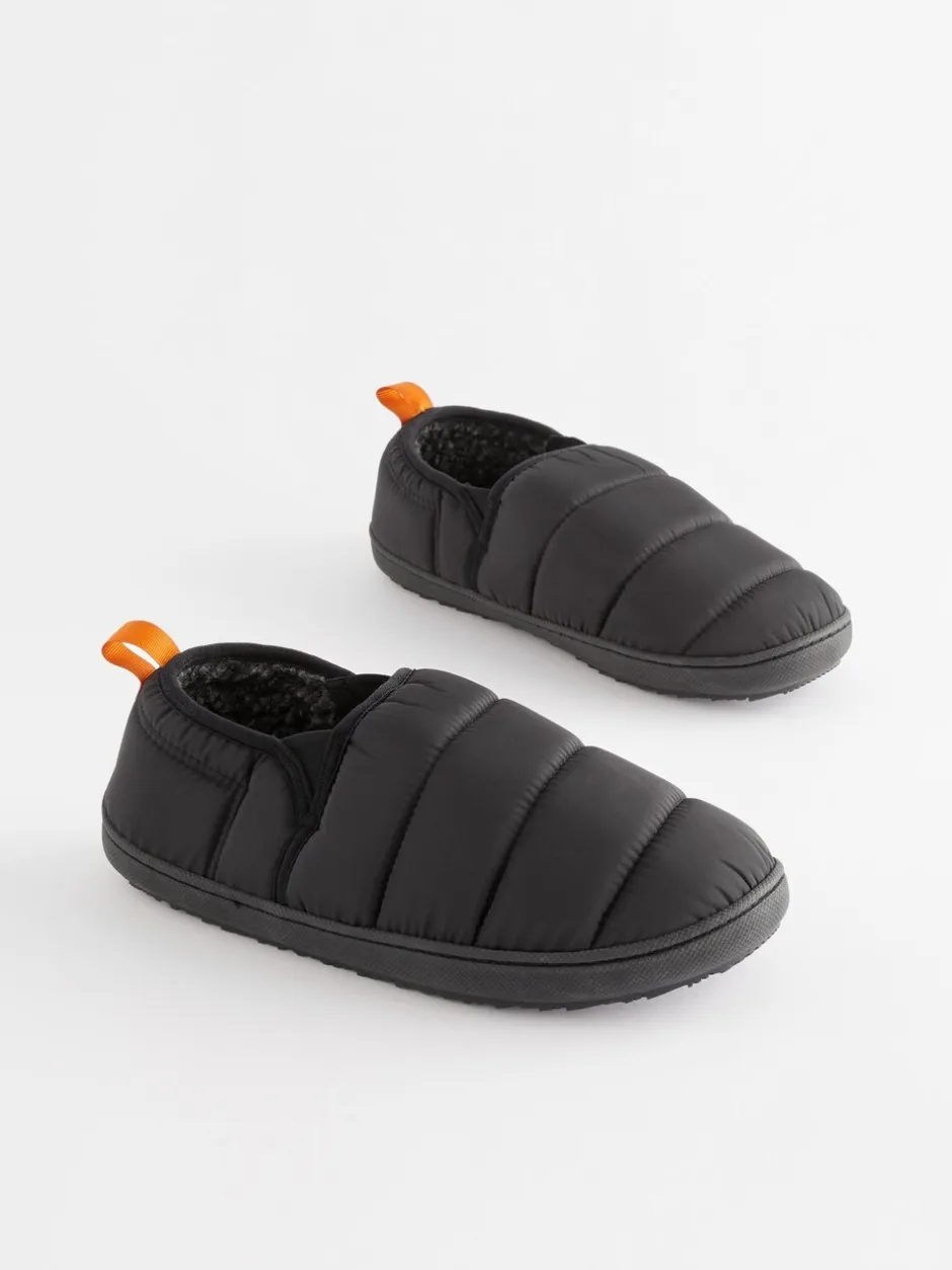 Pantoffels|Loungewear|Next Zwart - Gewatteerde pantoffels