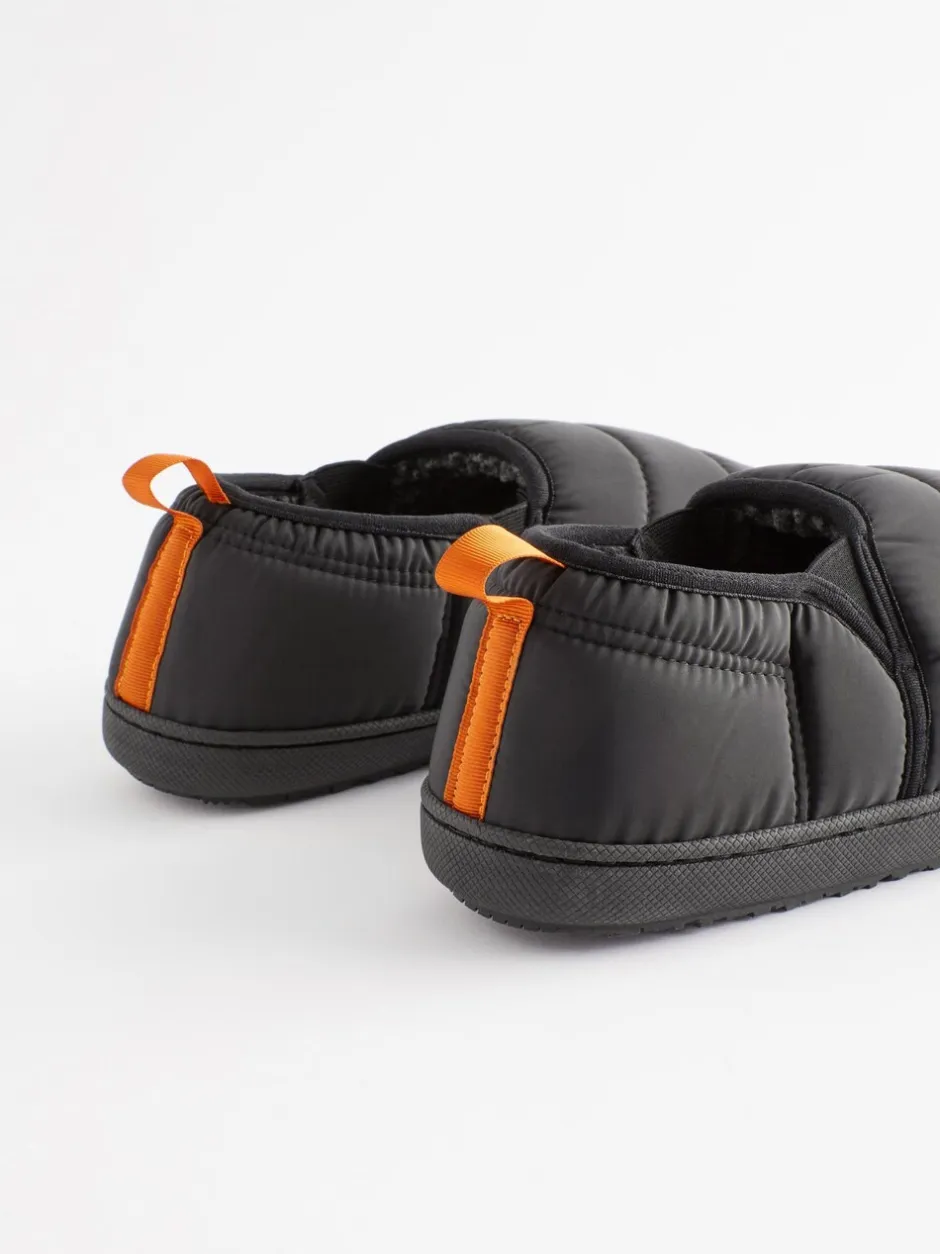 Pantoffels|Loungewear|Next Zwart - Gewatteerde pantoffels