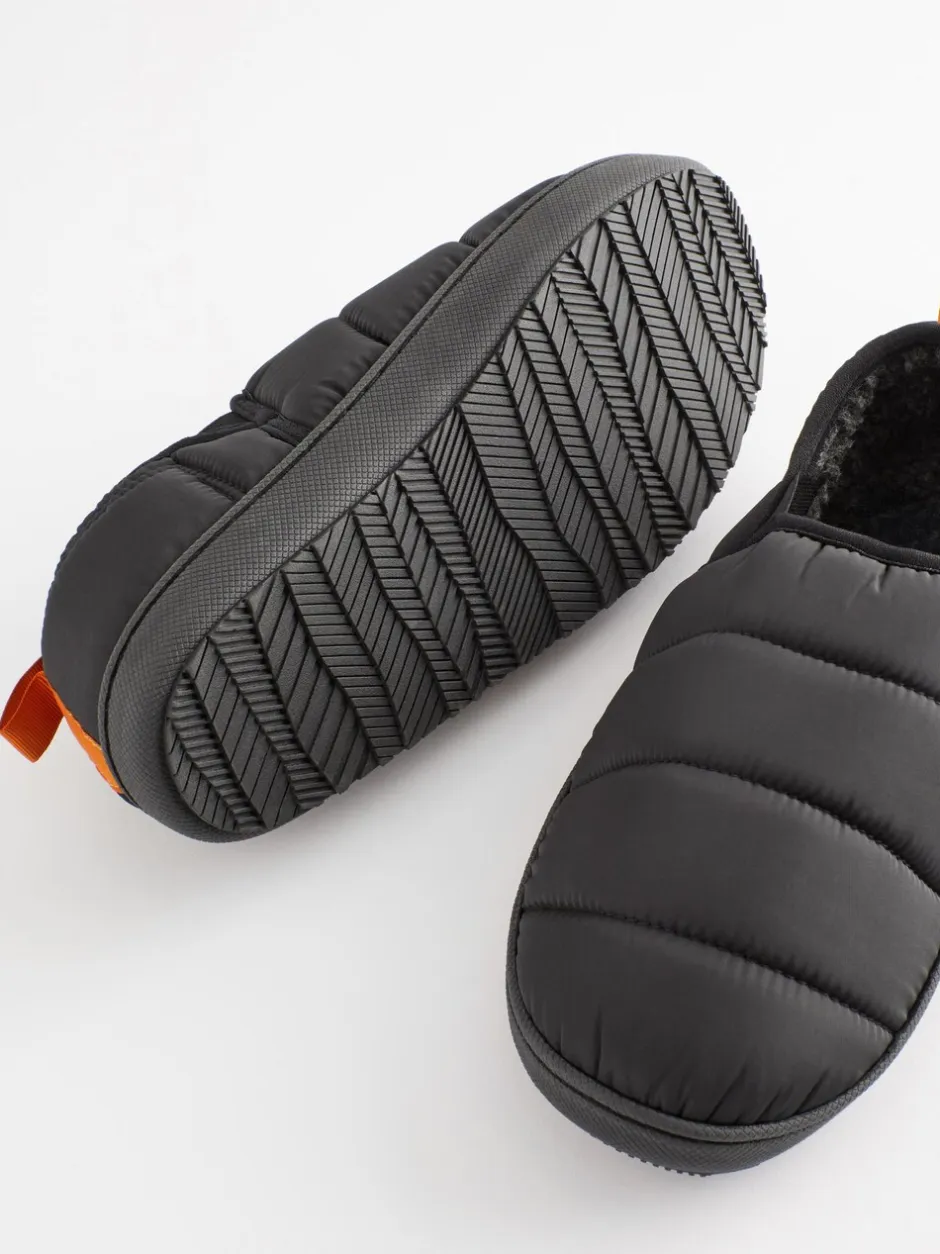 Pantoffels|Loungewear|Next Zwart - Gewatteerde pantoffels