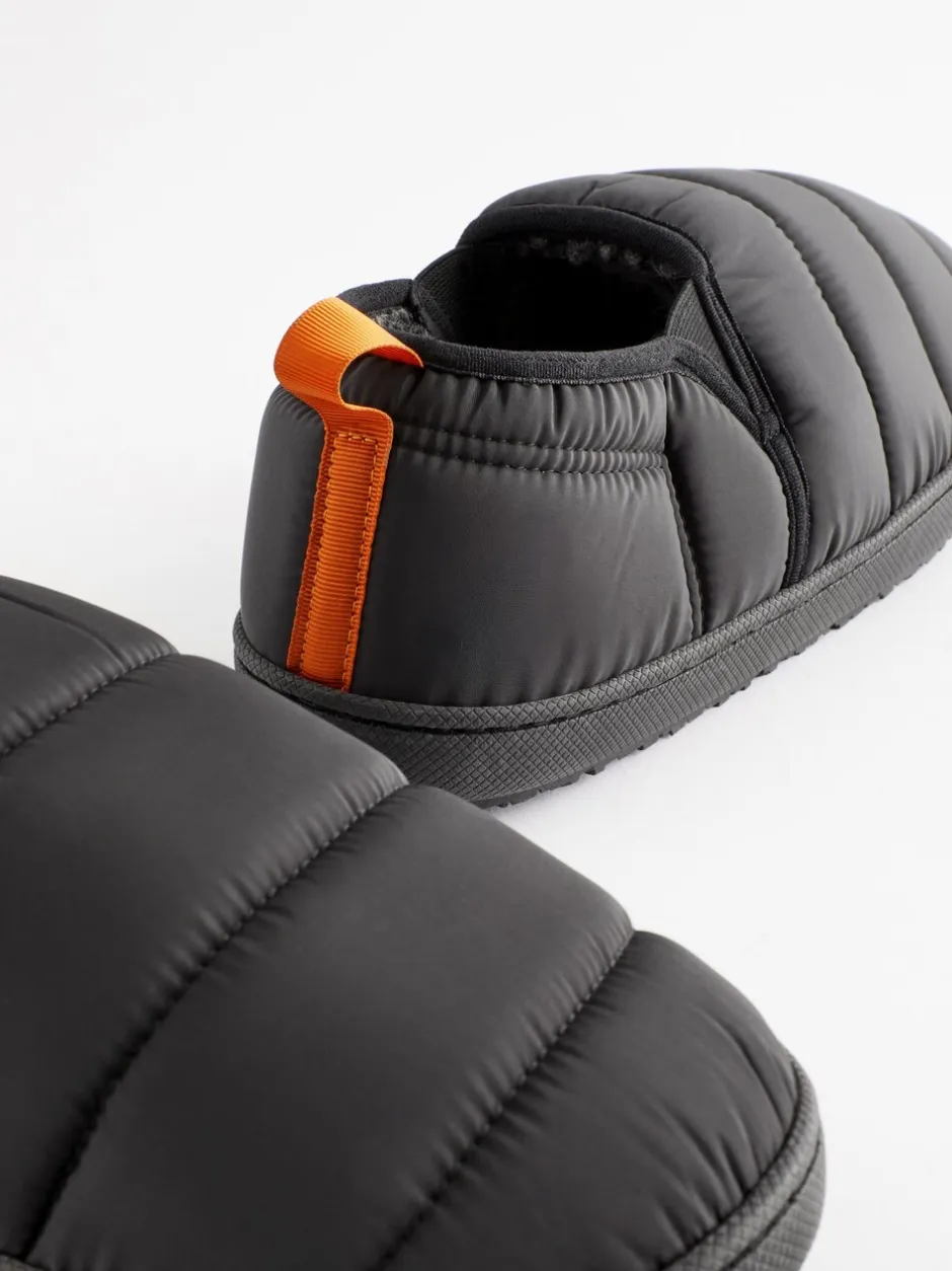 Pantoffels|Loungewear|Next Zwart - Gewatteerde pantoffels