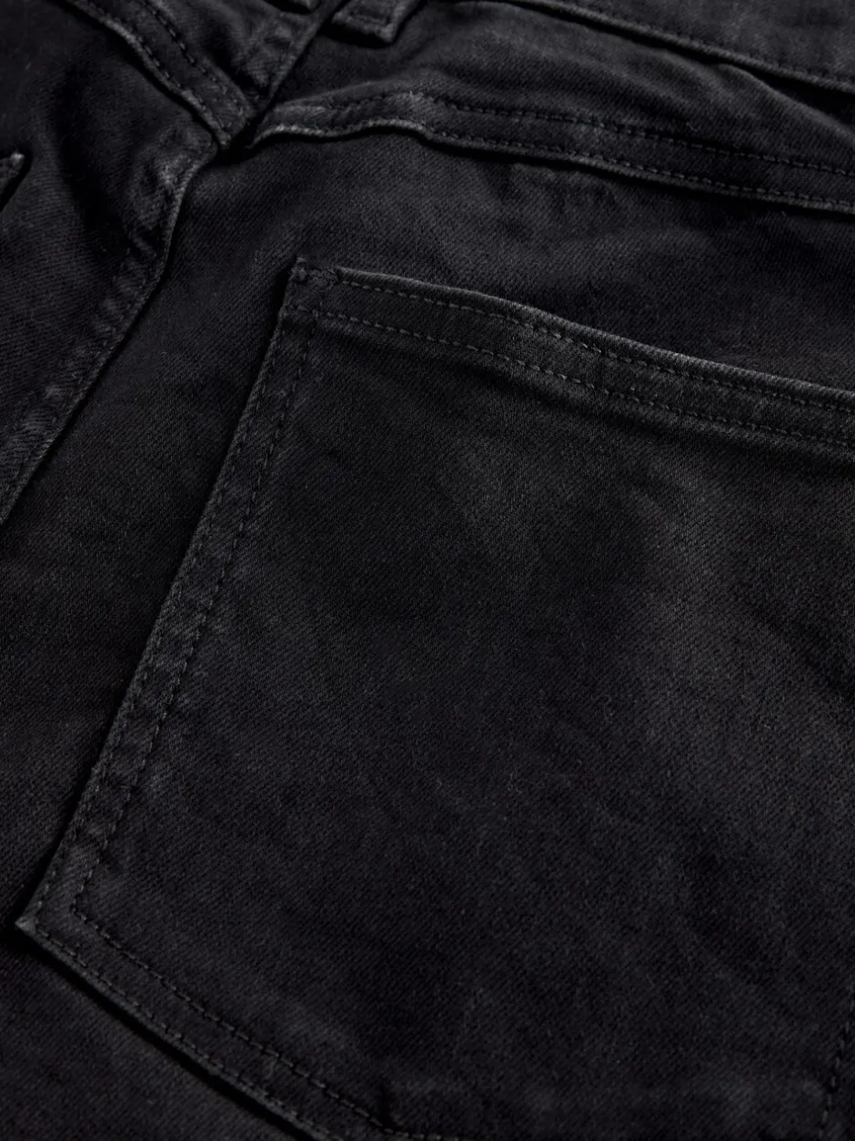 Jeans*Next - High Rise FlexiFit Stretch Pull On Wide Leg Jeans Zwart