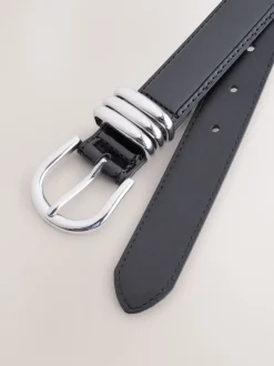 Ceintuurs*Next - High Shine Regular PU Belt Zwart