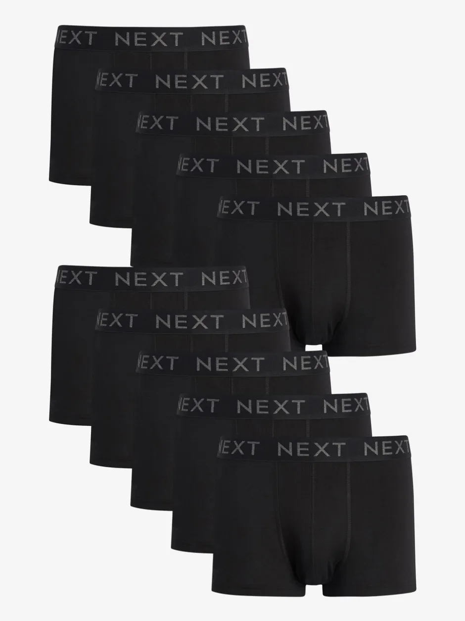 Ondergoed|Ondergoed|Next Zwart - Hipster boxers van katoenrijke mix