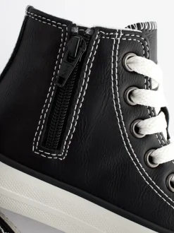 Sneakers|Next Zwart - Hoge sneakers