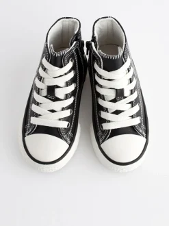 Sneakers|Next Zwart - Hoge sneakers