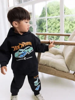 Sets En Combisets|Truien En Breisels*Next Zwart - Hot Wheels Hoodie en Joggingbroek Set (9mnd -8jr)