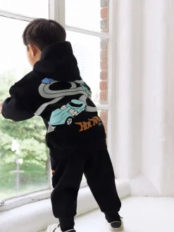 Sets En Combisets|Truien En Breisels*Next Zwart - Hot Wheels Hoodie en Joggingbroek Set (9mnd -8jr)