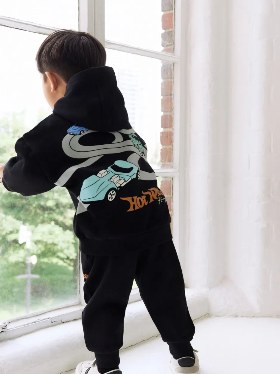 Sets En Combisets|Truien En Breisels*Next Zwart - Hot Wheels Hoodie en Joggingbroek Set (9mnd -8jr)