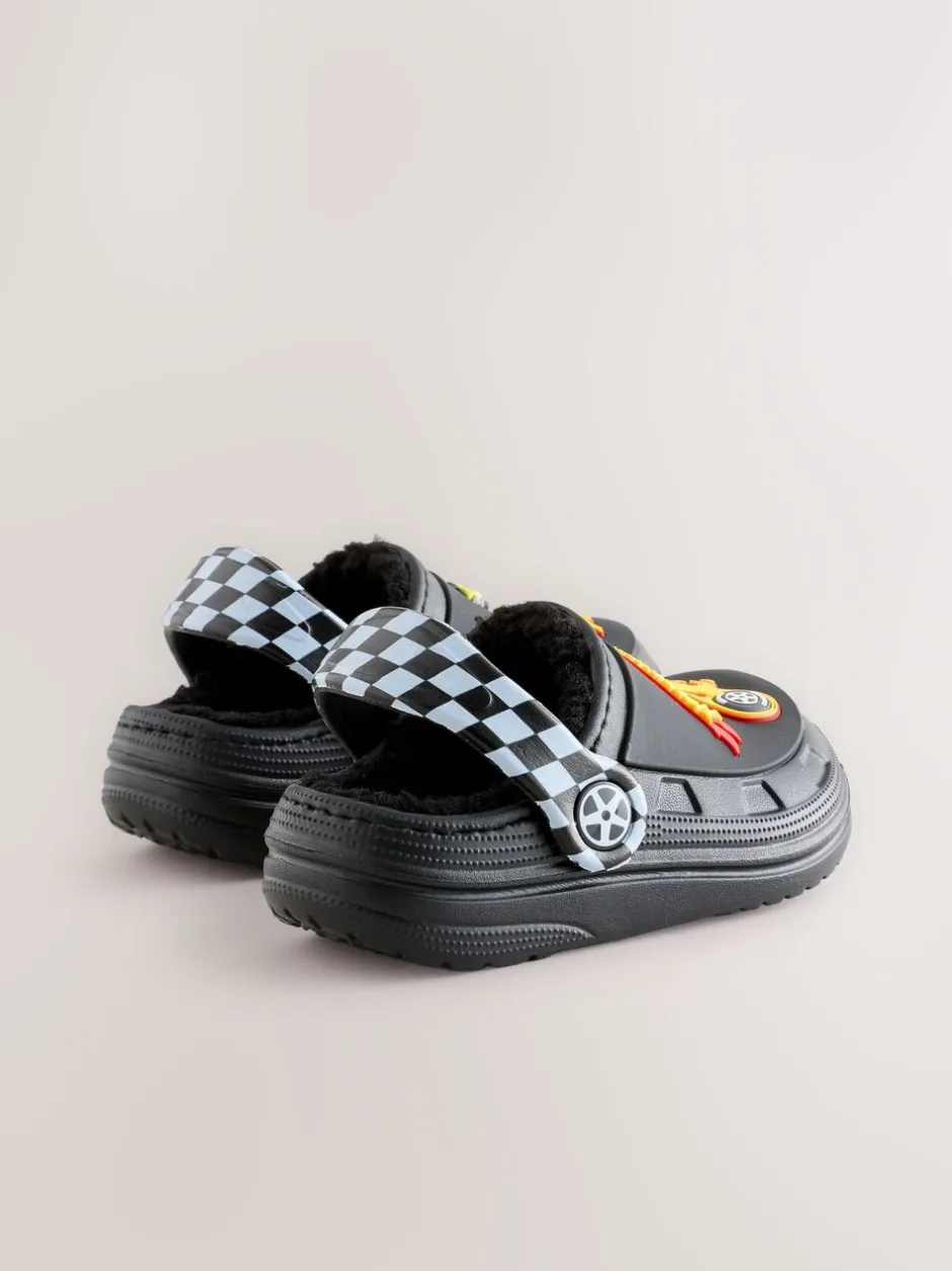 Pantoffels*Next Zwart - Hot Wheels Slipper Clogs