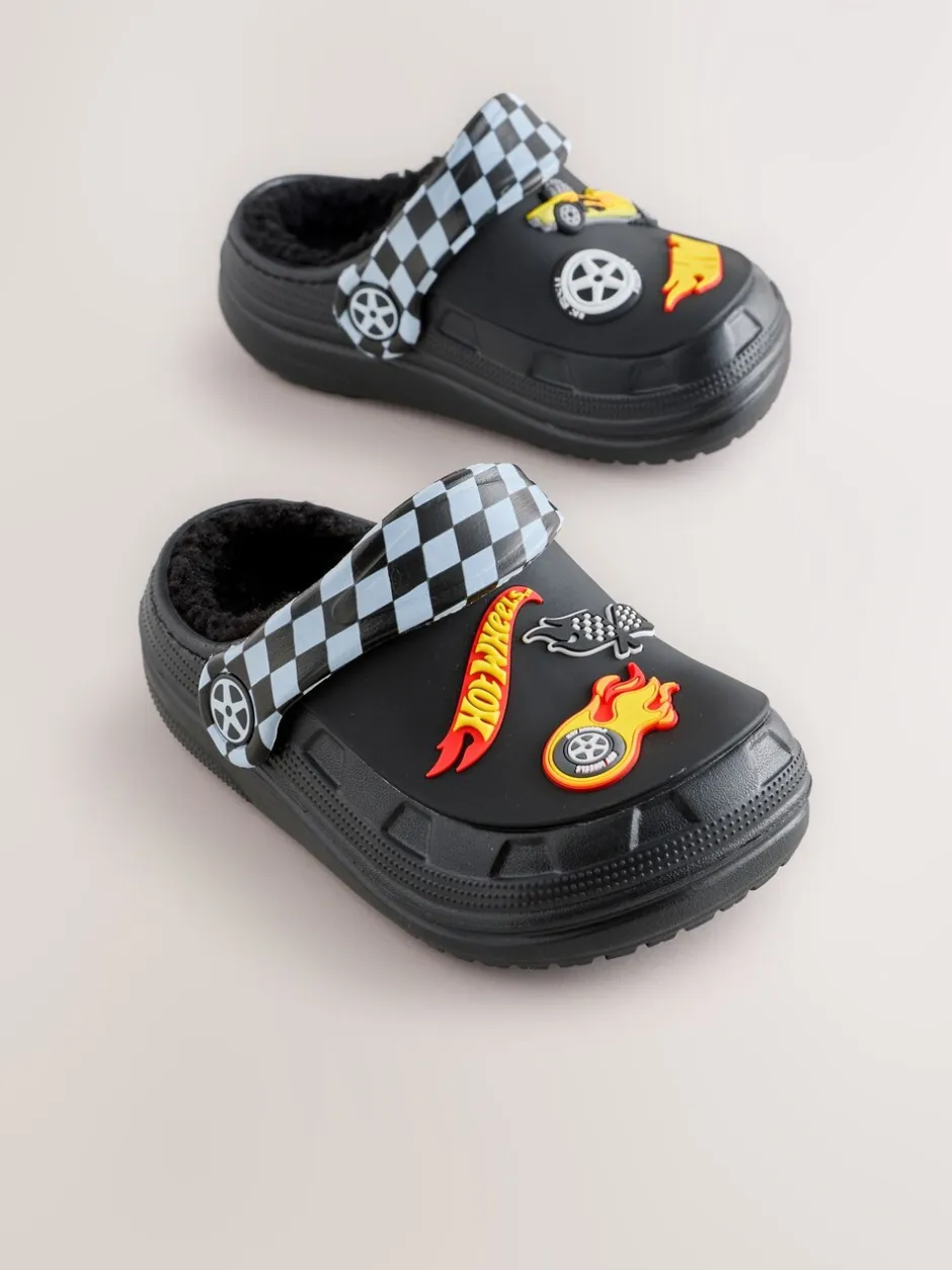 Pantoffels*Next Zwart - Hot Wheels Slipper Clogs