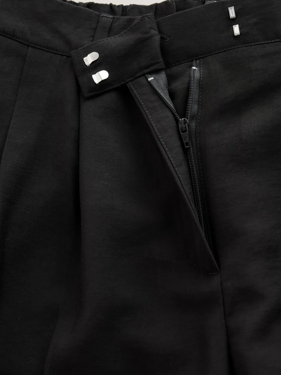 Broeken|Kostuums En Werkkleding|Next Zwart - Hourglass Wide Leg Tailored Trousers