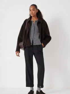 Kostuums En Werkkleding|Hush - slim-fit pak broeken met elastische taille Zwart