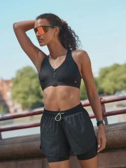Shorts*Next - 2-in-1 sportshort met hoge taille van Dry Tech Zwart