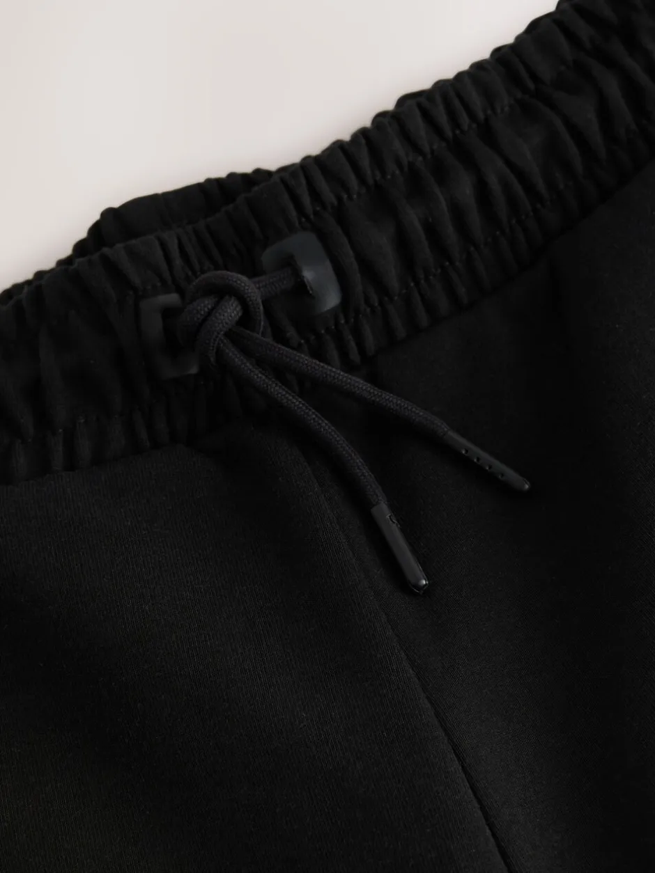 Joggingbroeken|Next - Interlock Soft Touch Cuffed Joggers Zwart