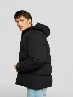 Jassen En Jacks|JACK & JONES - - Gewatteerd jack met capuchon Zwart