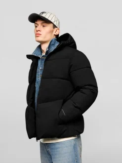 Jassen En Jacks|JACK & JONES - - Gewatteerd jack met capuchon Zwart