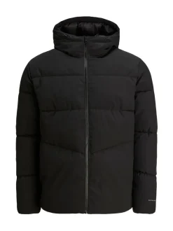 Jassen En Jacks|JACK & JONES - - Gewatteerd jack met capuchon Zwart