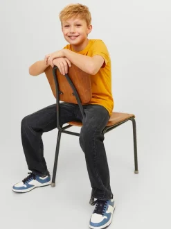 Jeans*JACK & JONES JUNIOR - Chris Relaxed Fit Black Jeans Zwart