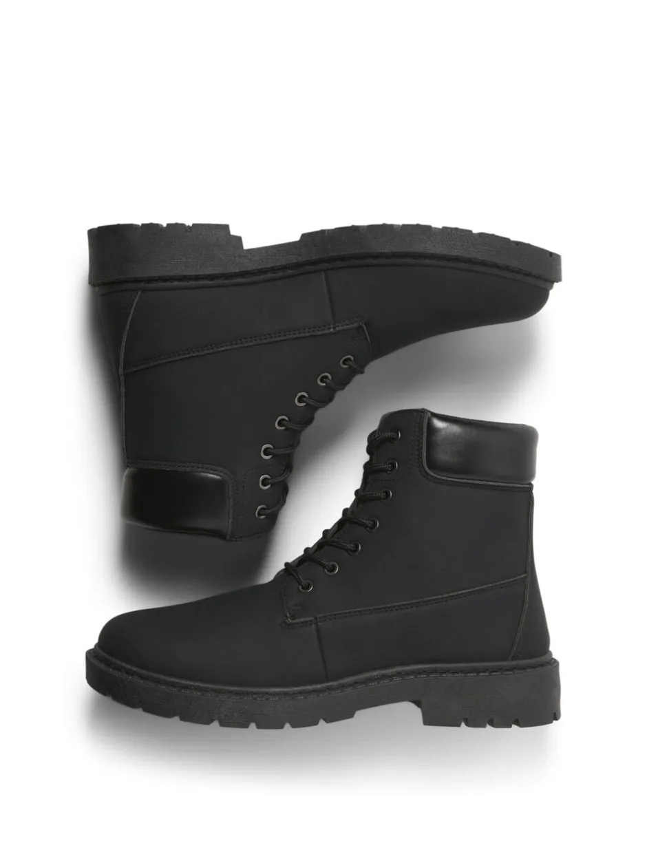 Boots|JACK & JONES - Lace Up Ankle Boots Zwart