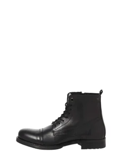 Formele Schoenen*JACK & JONES - leren laarzen Zwart
