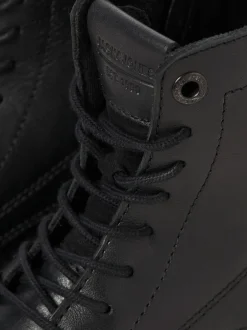 Formele Schoenen*JACK & JONES - leren laarzen Zwart