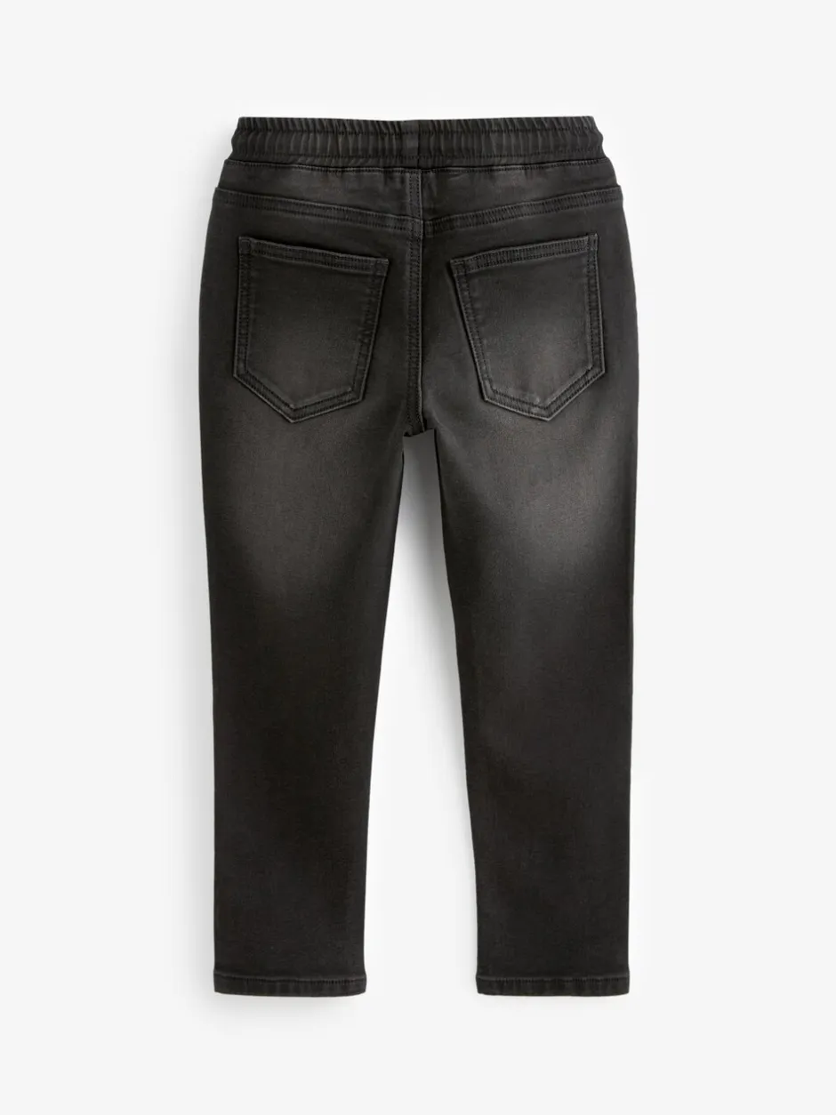 Jeans*Next - Jeans met stretch en elastische taille (3-16 jr) Zwart