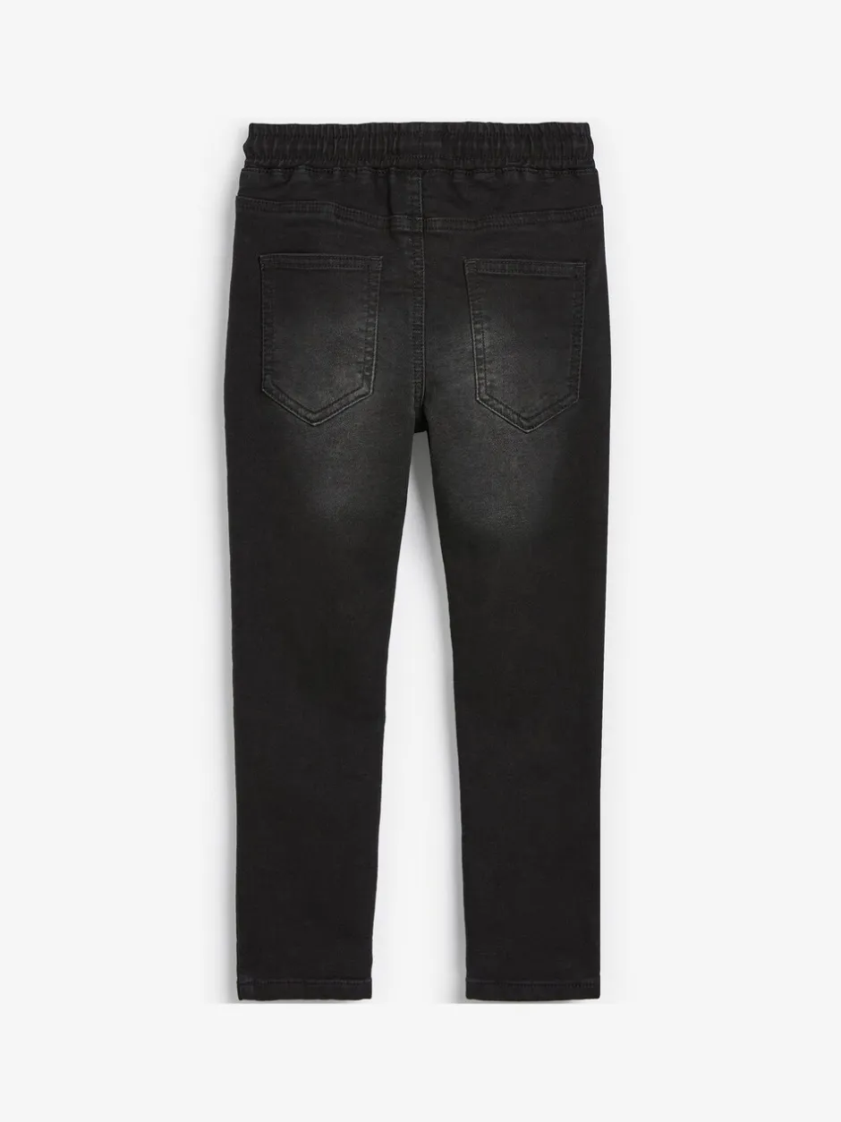 Jeans|Next - Jeans met stretch en elastische taille (3-16 jr) Zwart