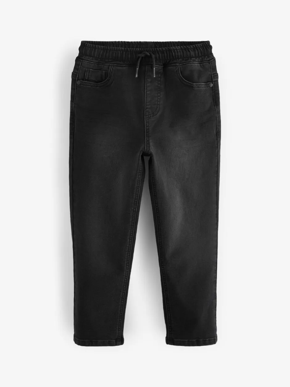 Jeans*Next - Jeans met stretch en elastische taille (3-16 jr) Zwart