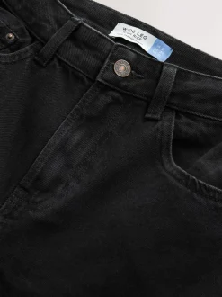 Jeans|Next Zwart - Jeans met wijde pijpen