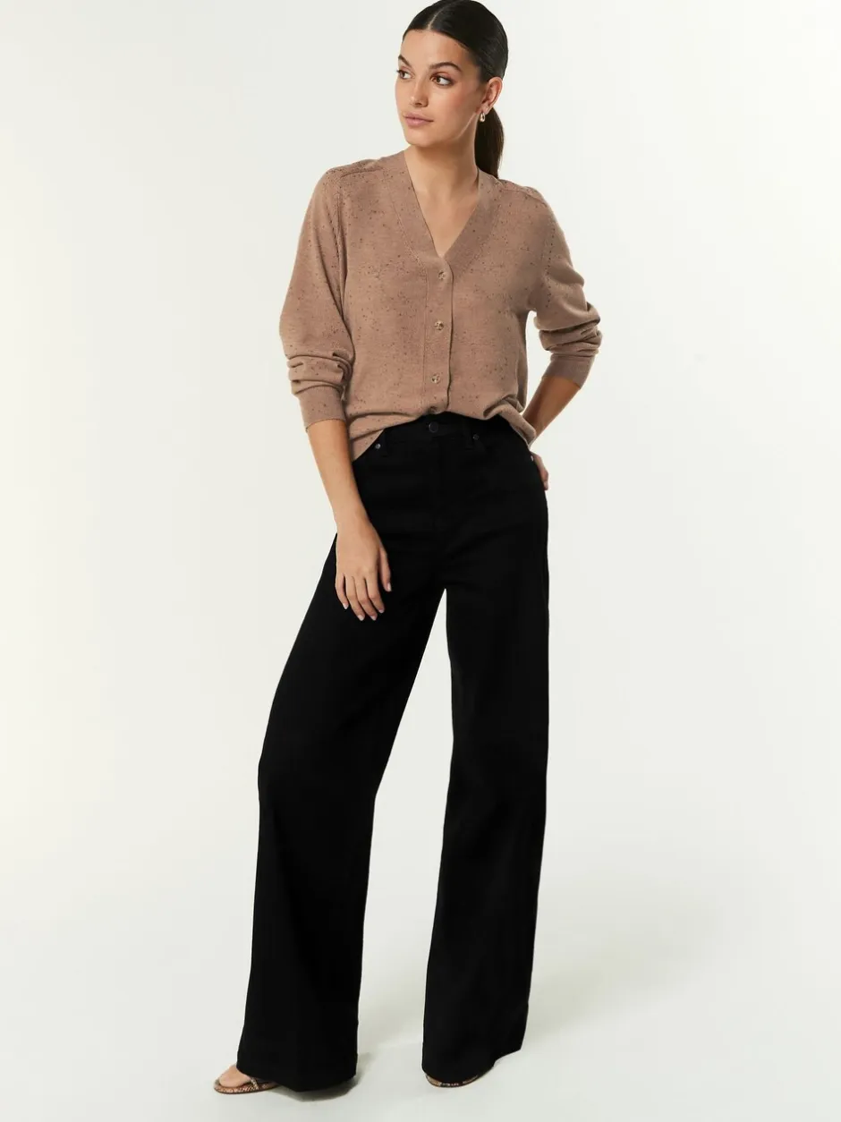 Jeans*Next - Jeans met wijde pijpen Zwart