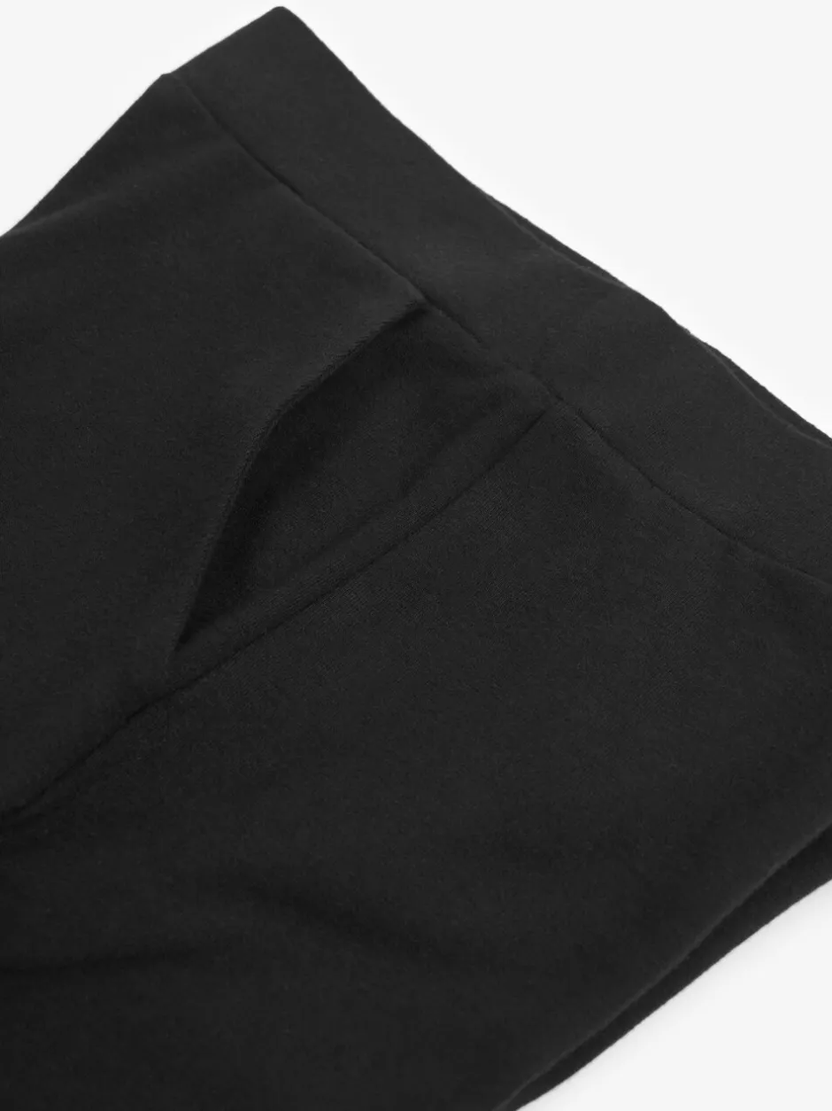 Schoolkleding|Broeken En Leggings|Next - Jersey broek met wijde pijpen (3-16 jr) Zwart