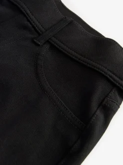 Jeans*Next Zwart - Jersey denim broek met wijde pijpen