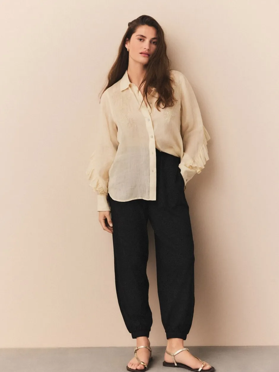 Leggings En Joggingbroeken|Next - Jersey Harem Joggers Zwart