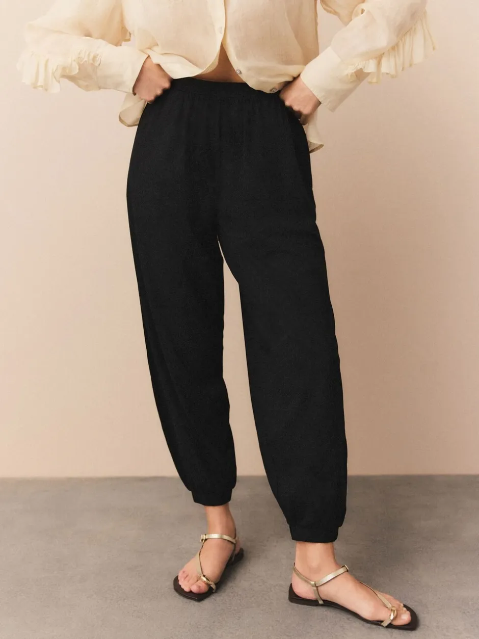 Leggings En Joggingbroeken|Next - Jersey Harem Joggers Zwart