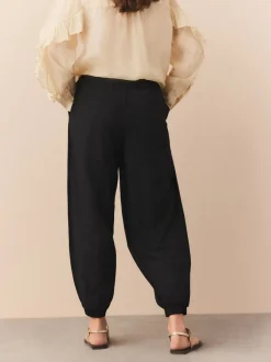 Leggings En Joggingbroeken|Next - Jersey Harem Joggers Zwart