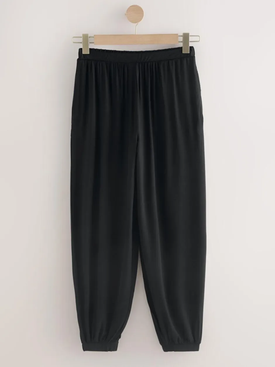 Leggings En Joggingbroeken|Next - Jersey Harem Joggers Zwart