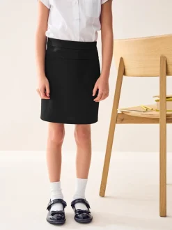 Shorts En Rokken*Next - Jersey stretch schoolkokerrok met aantrekkoord (3 - 18 jr) Zwart
