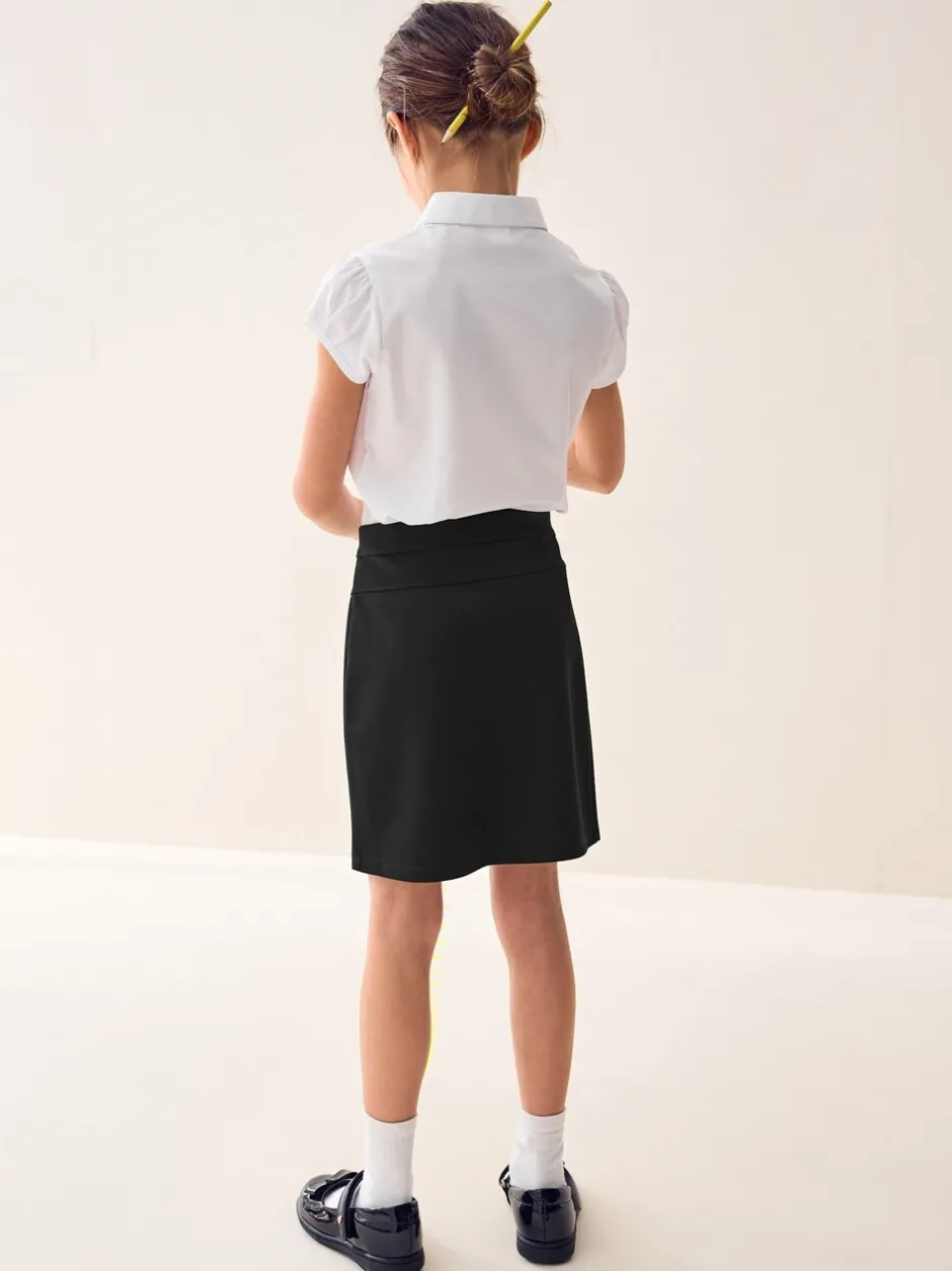 Shorts En Rokken*Next - Jersey stretch schoolkokerrok met aantrekkoord (3 - 18 jr) Zwart
