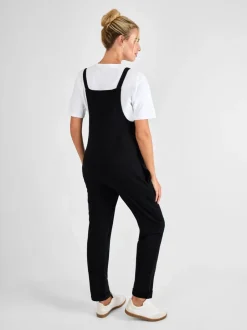 Jumpsuits En Playsuits|Moederschap*Jojo Maman Bébé - - Jersey zwangerschaps-tuinbroek Zwart