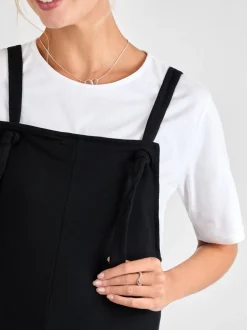 Jumpsuits En Playsuits|Moederschap*Jojo Maman Bébé - - Jersey zwangerschaps-tuinbroek Zwart