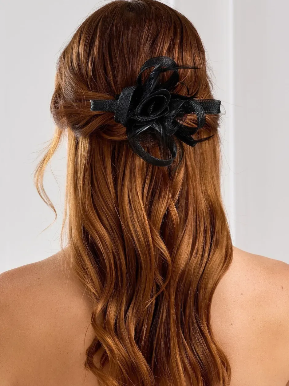 Haaraccessoires|Jon Richard - - Kleine fascinator Zwart