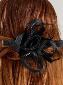 Haaraccessoires|Jon Richard - - Kleine fascinator Zwart