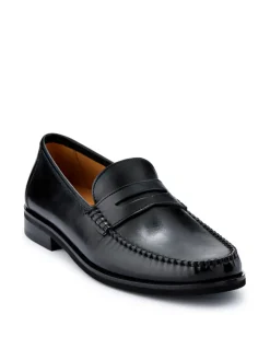 Formele Schoenen*Jones Bootmaker - Quennell Leather Penny Loafers Zwart