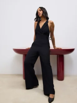 Jumpsuits En Playsuits*Next - Jumpsuit met halterhals Zwart