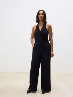 Jumpsuits En Playsuits*Next - Jumpsuit met halterhals Zwart