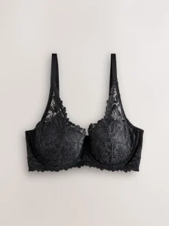 Beha's*Next - Kanten ultieme comfortabele beha Zwart