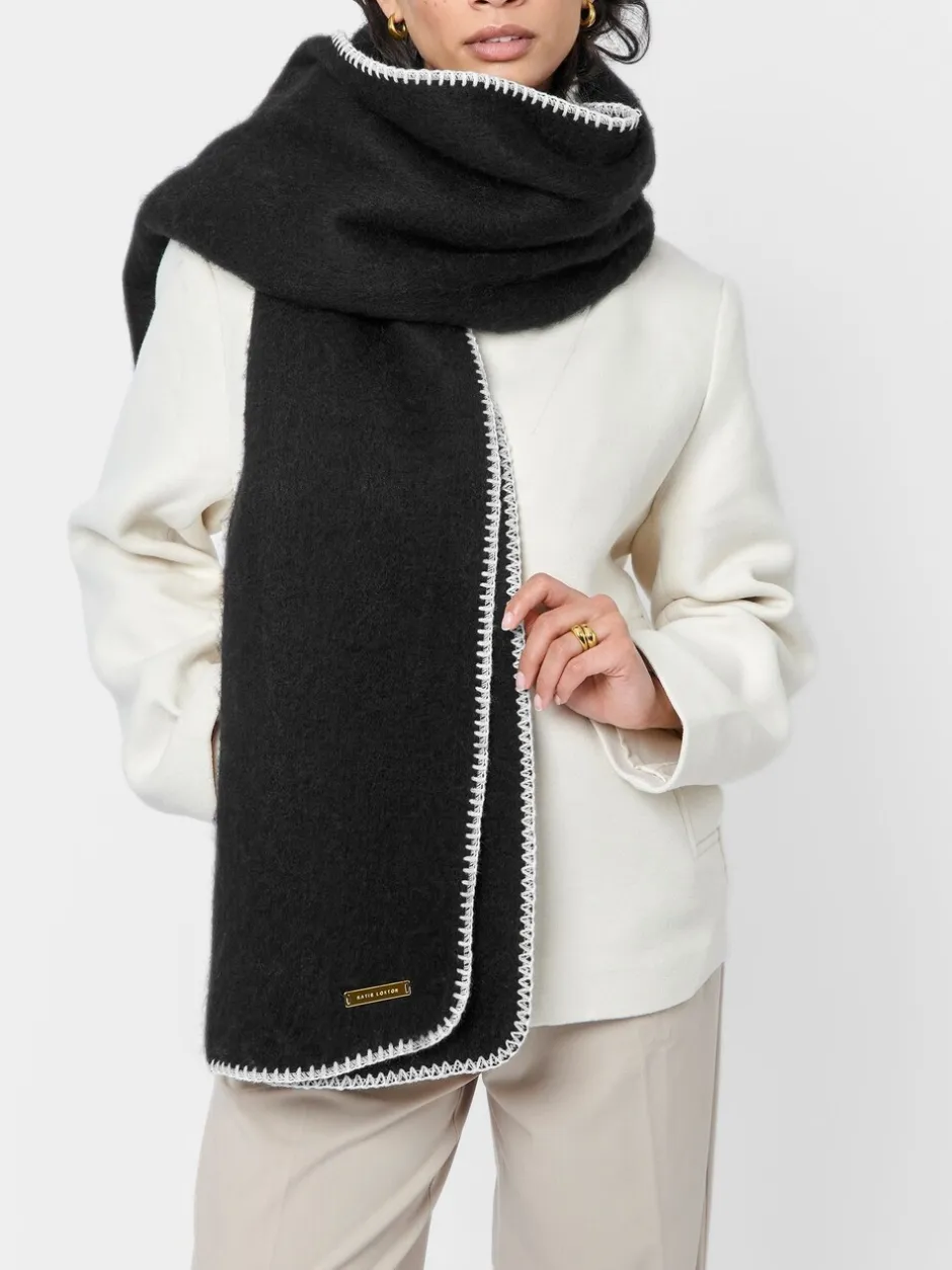 Mutsen, Handschoenen En Sjaals*Katie Loxton - Whipstitch Scarf Zwart
