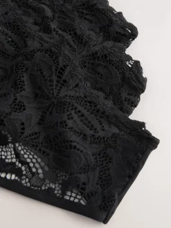 Onderbroeken*Next - Lace Front NVPL Knickers 3 Pack Zwart