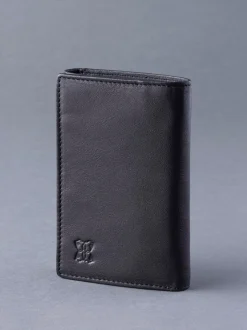 Portemonnees|Lakeland Leather - Bowston portemonnee met opvouwbaar ontwerp Zwart