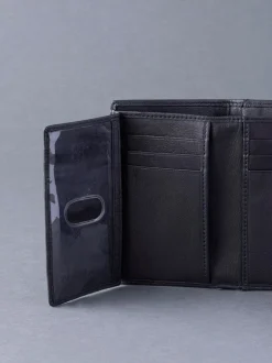 Portemonnees|Lakeland Leather - Bowston portemonnee met opvouwbaar ontwerp Zwart